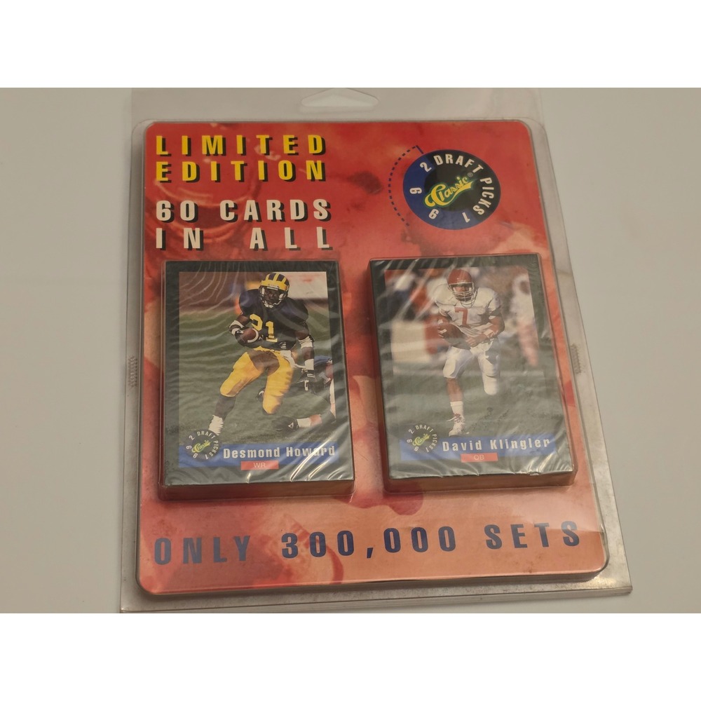 1992 Classic Draft Picks Football Limited Edition 60 Card Set Desmond Howard